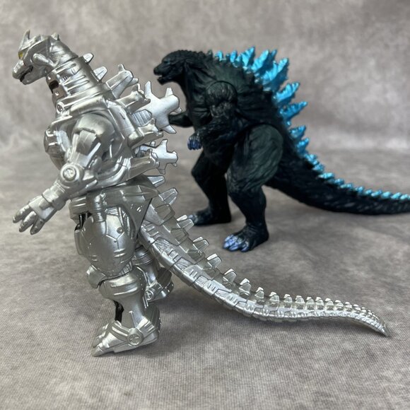 King Of The Monsters Blue Godzilla  7” Figure And Mechagodzilla Lot - Picture 4 of 12